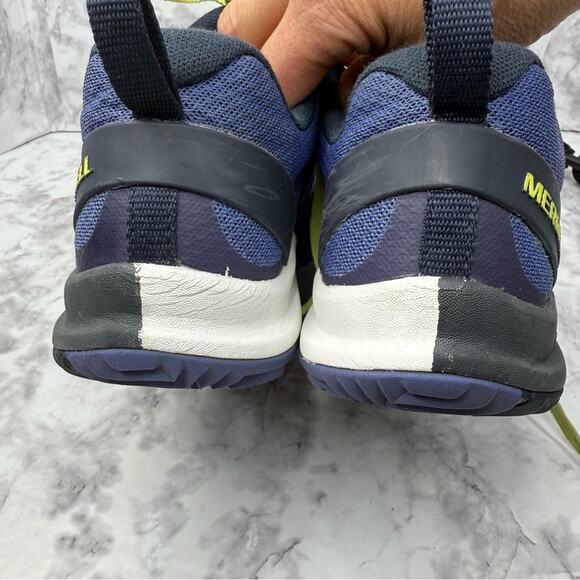 MERRELL Women's Siren 3 Ventilator Trail Hiking Shoes Purple-Blue/Lime Size 8 - Picture 9 of 14